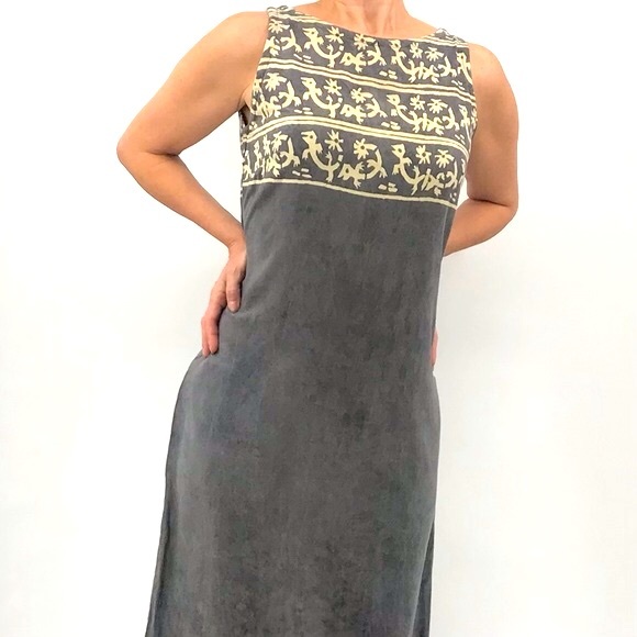Vintage Dresses & Skirts - Vintage 90’s Hawaiian Animal Print Beachwear Vacation Resort Rayon Maxi Dress